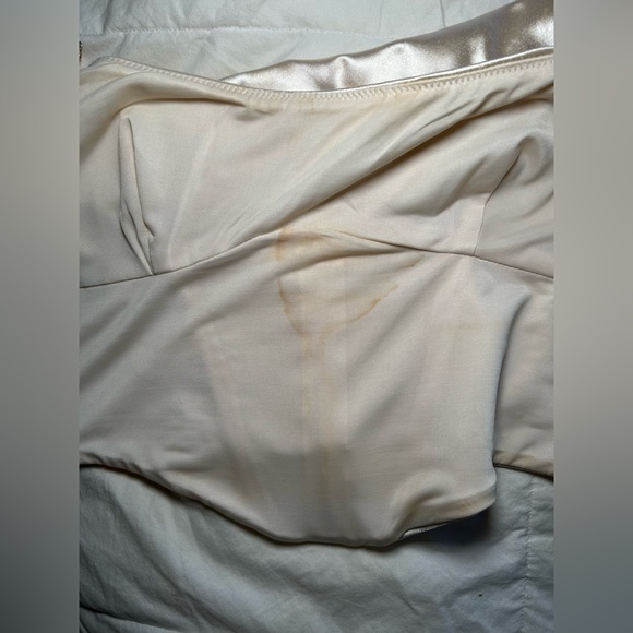 gold/champagne OhPolly corset top with sparkly straps - Picture 4 of 5